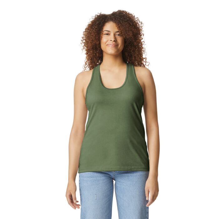 Softstyle ® Women's CVC Racerback Tank Thumbnail