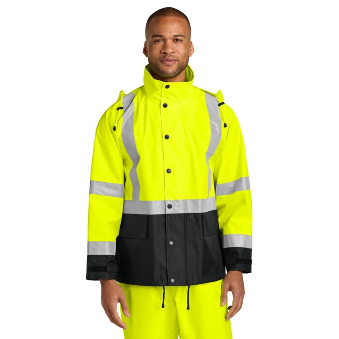 Ansi 107 Class 3 Rain Jacket Thumbnail