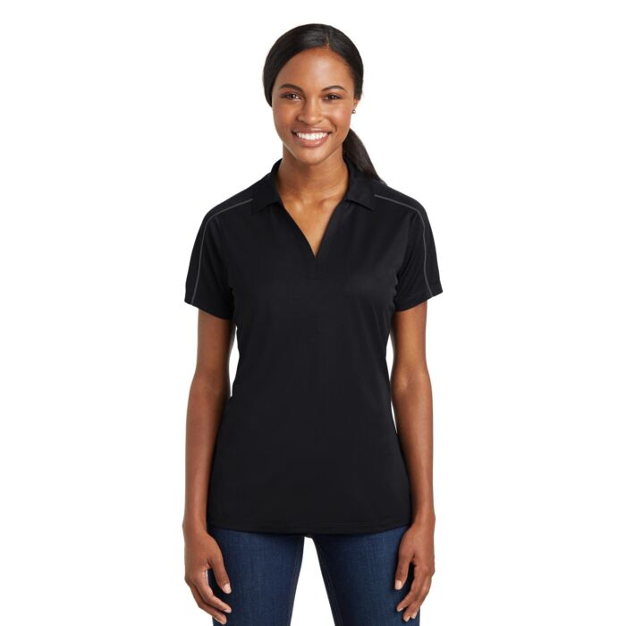 Ladies Micropique Sport Wick ® Piped Polo Thumbnail